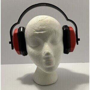 ERB Safety Ear Muffs Hearing Noise Protection Adjustable Red